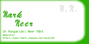 mark neer business card